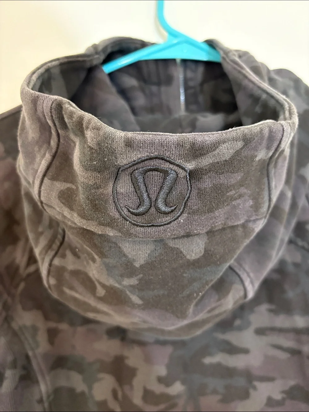 lululemon athletica Black Camo Zip-Up Hoodie